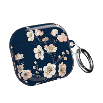 Midnight Plum Blossom · Hard Case for AirPods & AirPods Pro · Blue