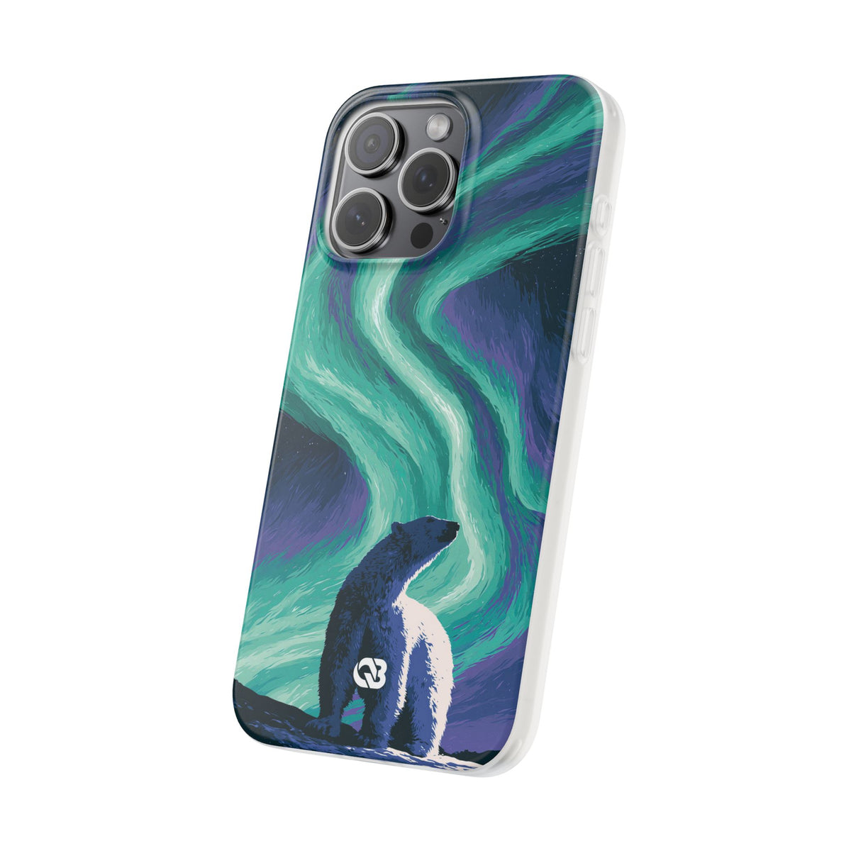 Arctic Aurora Bear · Lite Phone Case for iPhone ·  Teal
