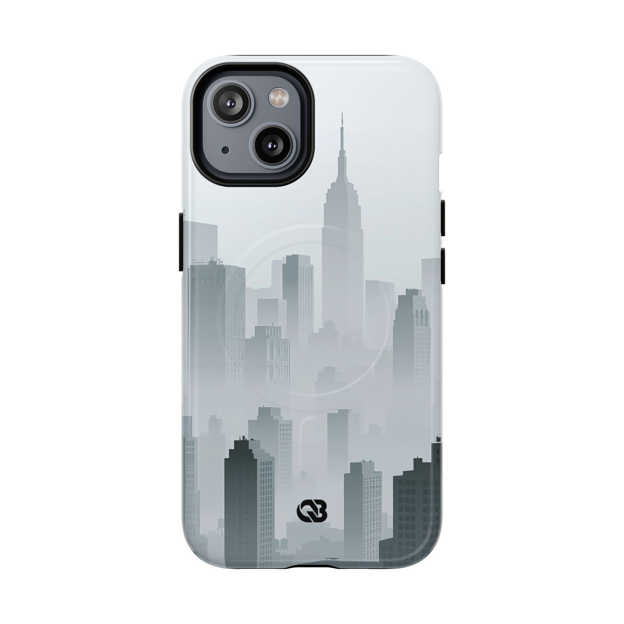 Grey Tough 2.0 Magsafe Phone Case for iPhone - Steel Mist Skyline