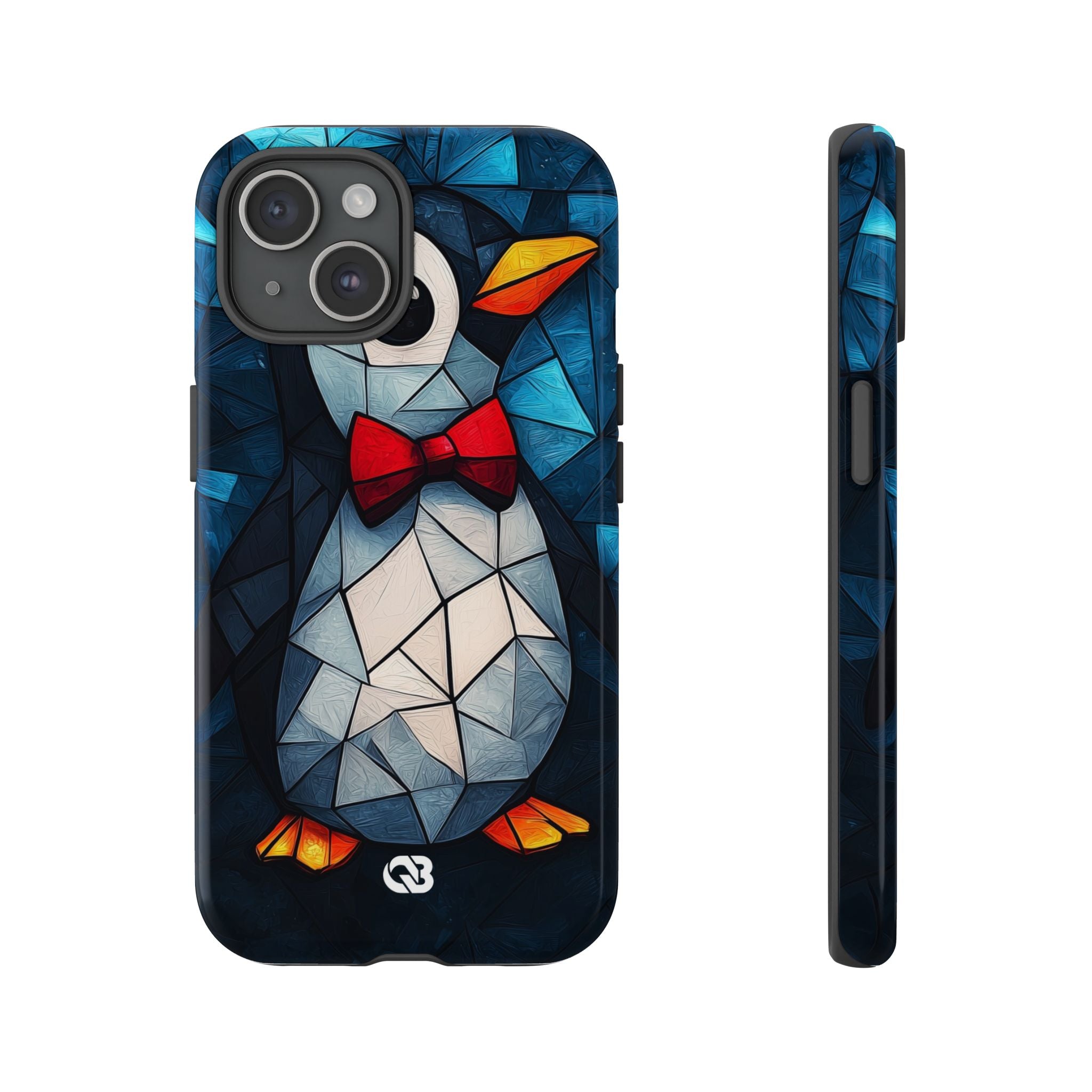 Mosaic Bowtie Penguin · Tough Phone Case for iPhone