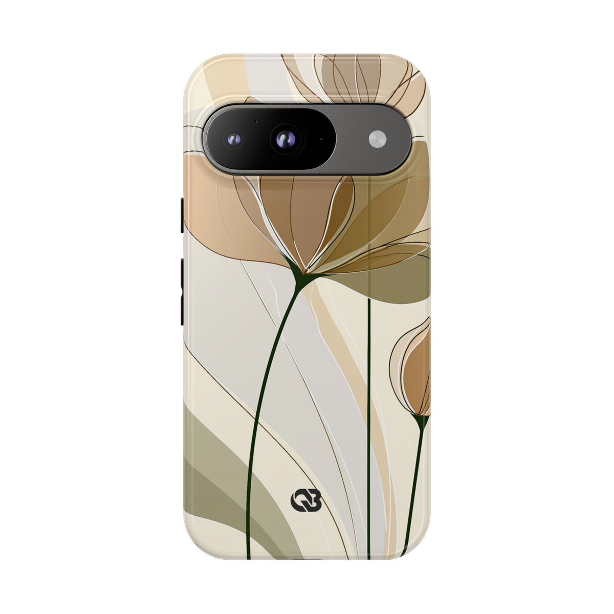 Translucent Petal Contour · Tough Phone Case for Pixel ·  Beige