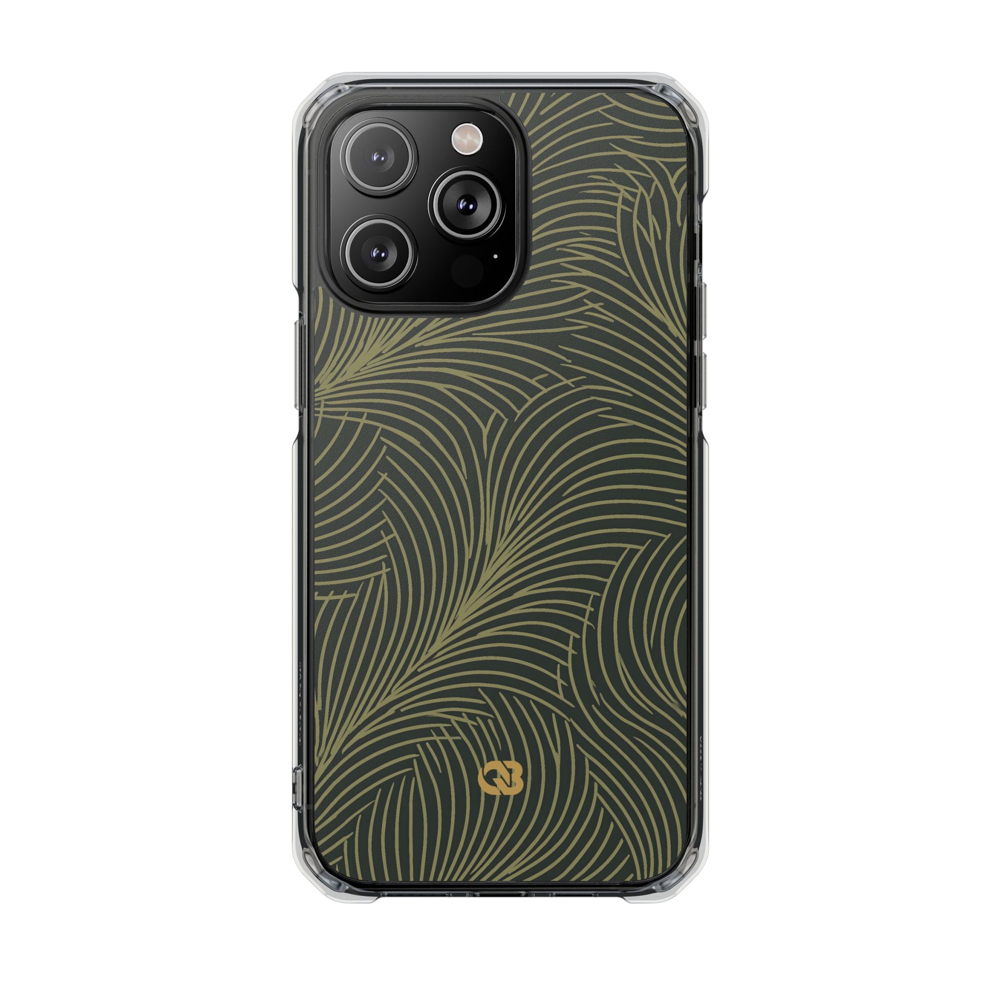 Green Impact MagSafe Phone Case for iPhone - Dark Olive Plume
