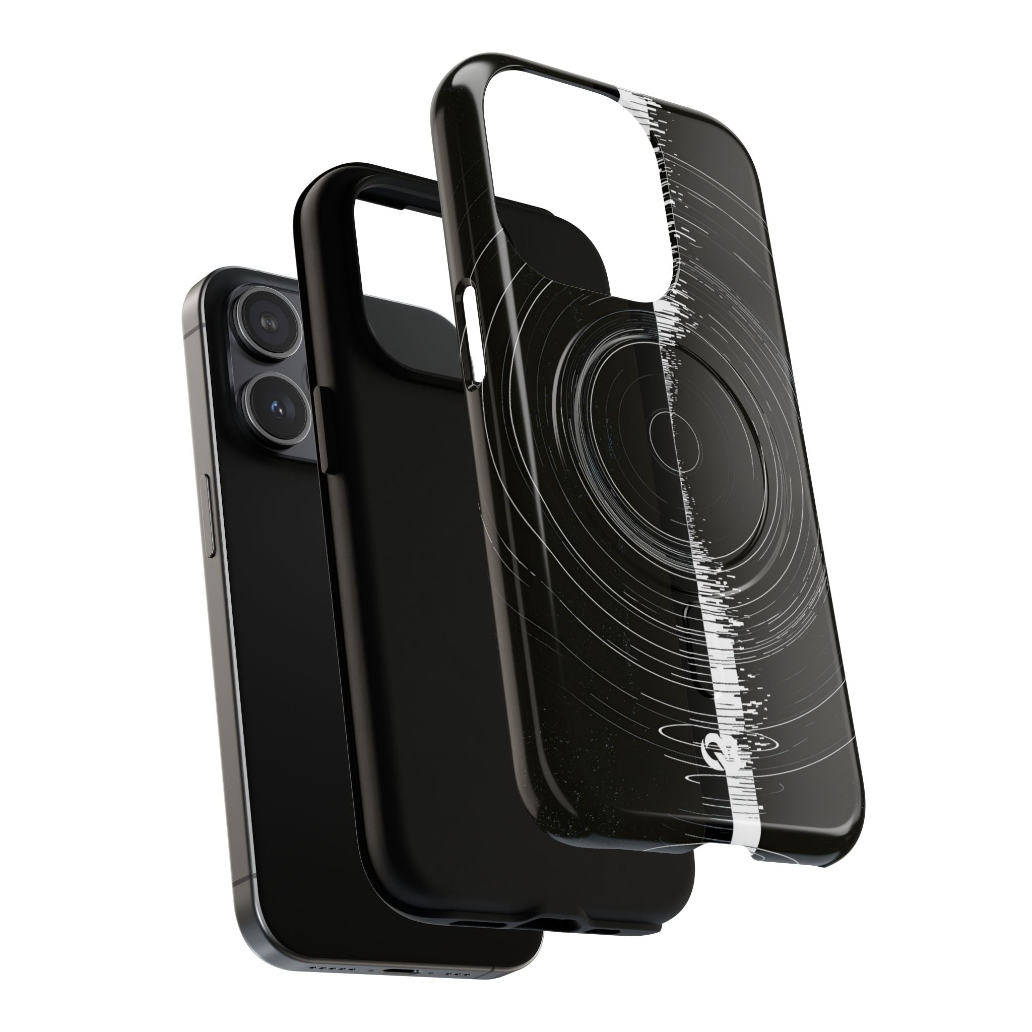 Black Tough 2.0 Magsafe Phone Case for iPhone - Obsidian Orbital Signal