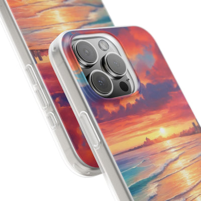 Crimson Shore Horizon · Soft Handyhülle für iPhone