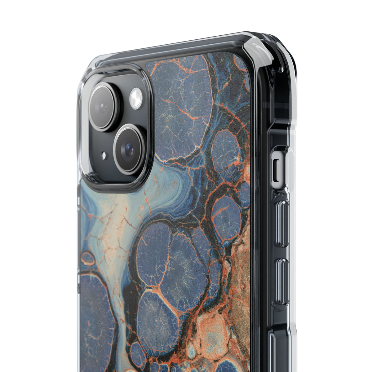 Astral Orb Resonance · Clear Impact Magnetic Phone Case for iPhone · Blue