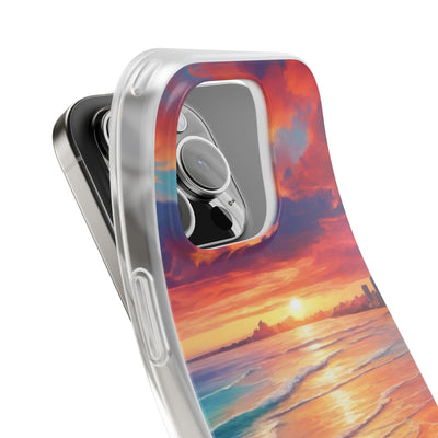 Crimson Shore Horizon · Soft Handyhülle für iPhone