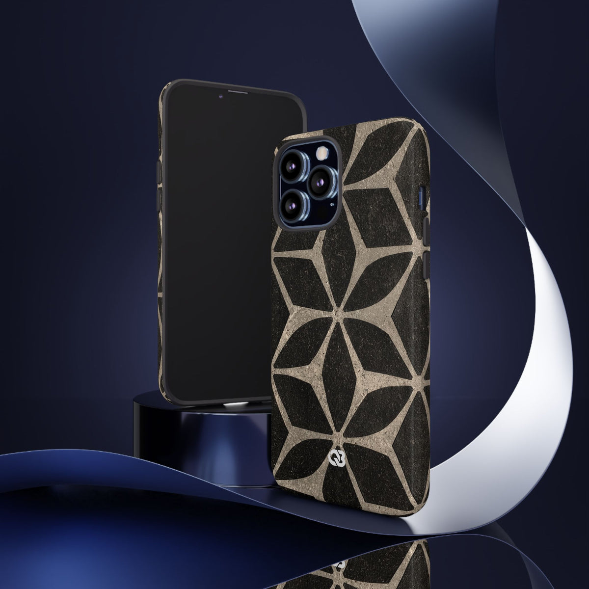 Concrete Mosaic Star · Tough Phone Case for iPhone · Black