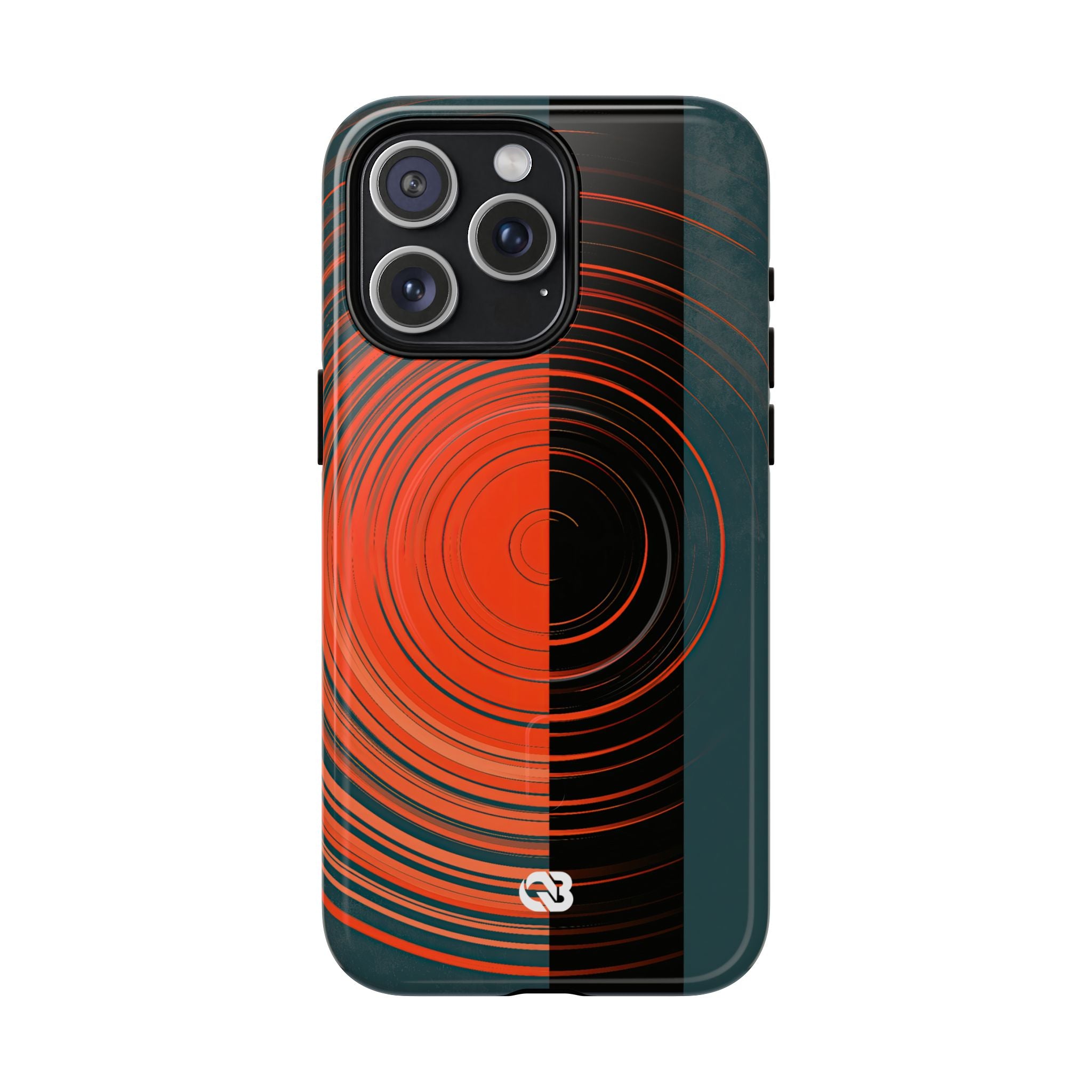 Teal Tough 2.0 Magsafe Phone Case for iPhone - Burnt Slate Radial