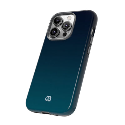 Teal Tough Phone Case for iPhone - Abyss Teal Haze