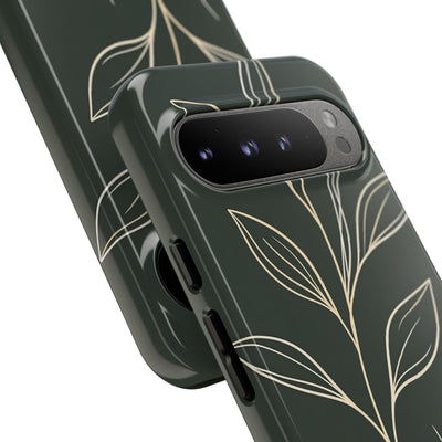 Green Tough Phone Case for Google Pixel - Deep Moss Willow
