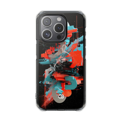 Fragmented Cyber Core · Clear Impact Magnetic Phone Case for iPhone ·  Black