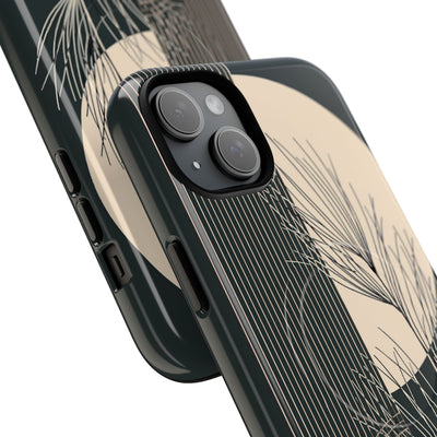Black Tough 2.0 Magsafe Phone Case for iPhone - Obsidian Sand Willow