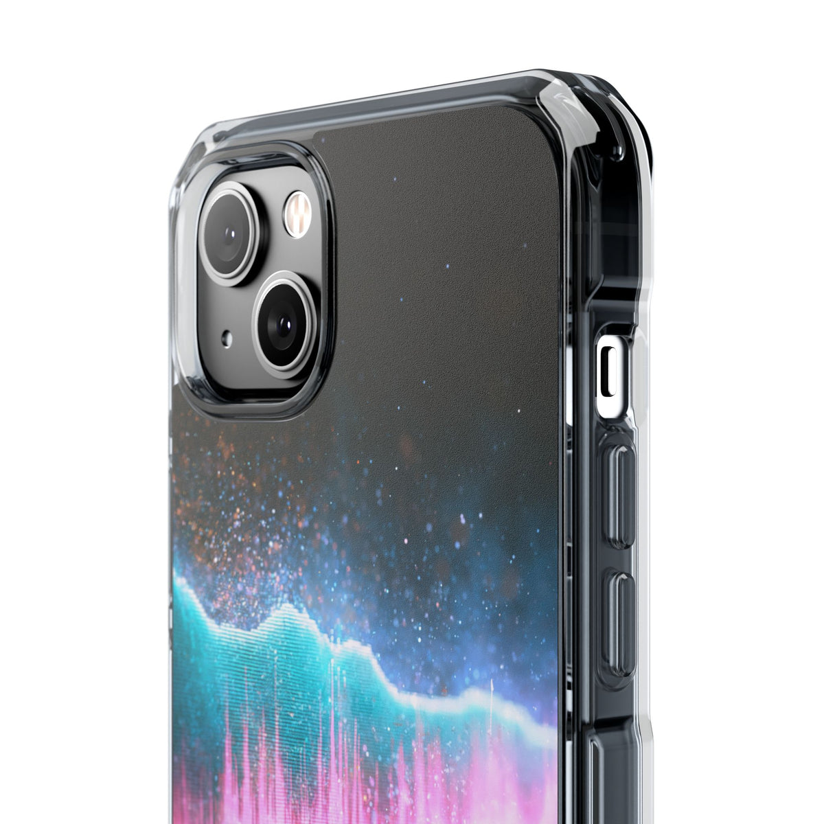 Digital Frequency · Clear Impact Magnetic Phone Case for iPhone · Pink