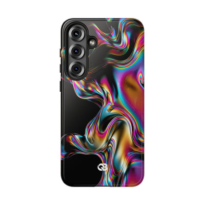 Purple Tough Phone Case for Samsung - Liquid Neon Chrome