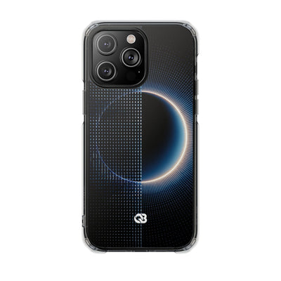 Luminous Meridian · Clear Impact Magnetic Phone Case for iPhone · Black
