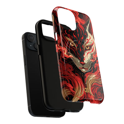 Crimson Kitsune Spirit · Tough 2.0 Magnetic Phone Case for iPhone · Red