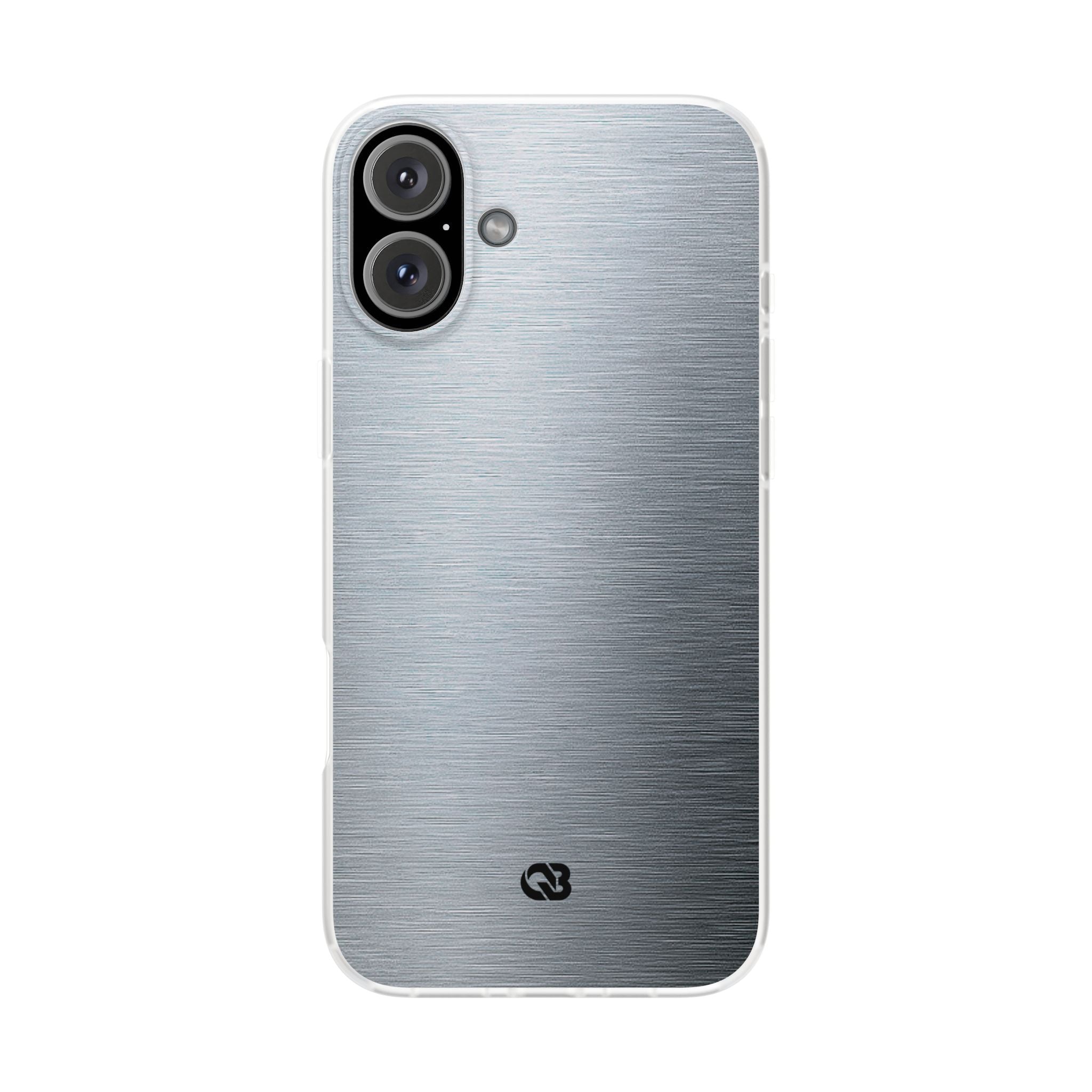 Silver Lite Phone Case for iPhone - Satin Chrome Grain
