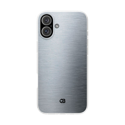 Silver Lite Phone Case for iPhone - Satin Chrome Grain