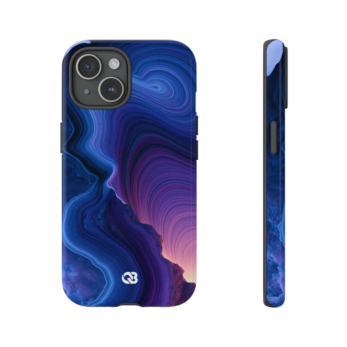 Radiant Strata · Tough Phone Case for iPhone · Blue