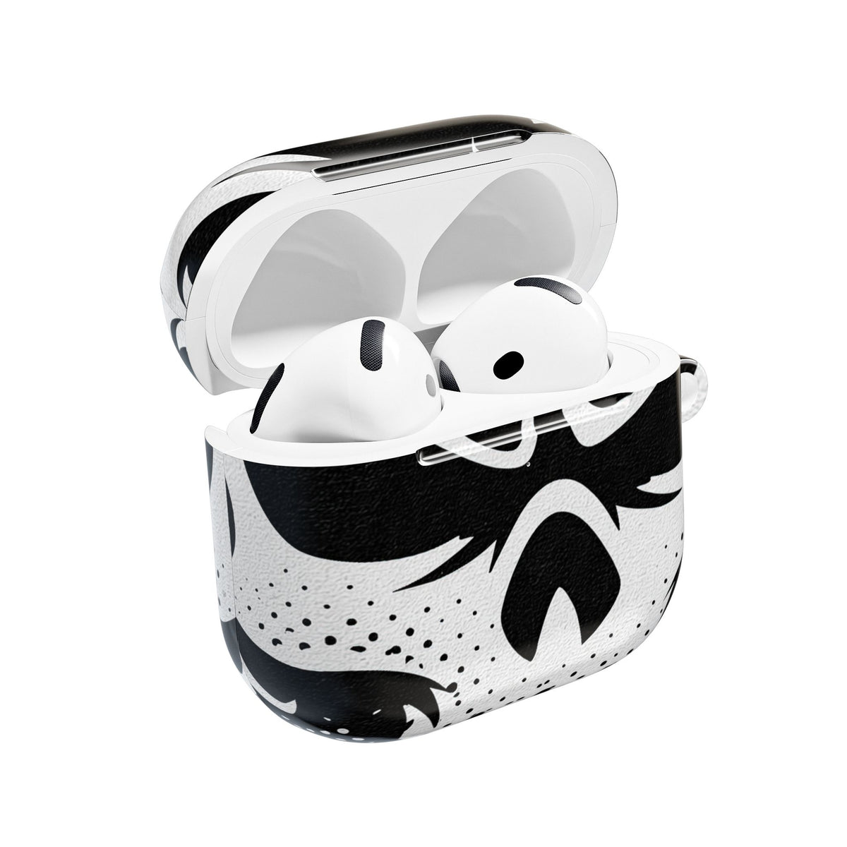 Phantom Halftone · Hard Case for AirPods & AirPods Pro · Black