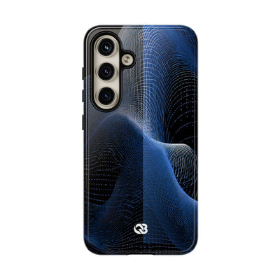 Blue Tough Phone Case for Samsung - Electric Cobalt Topo
