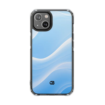 Blue Impact MagSafe Phone Case for iPhone - Glacial Blue Silk