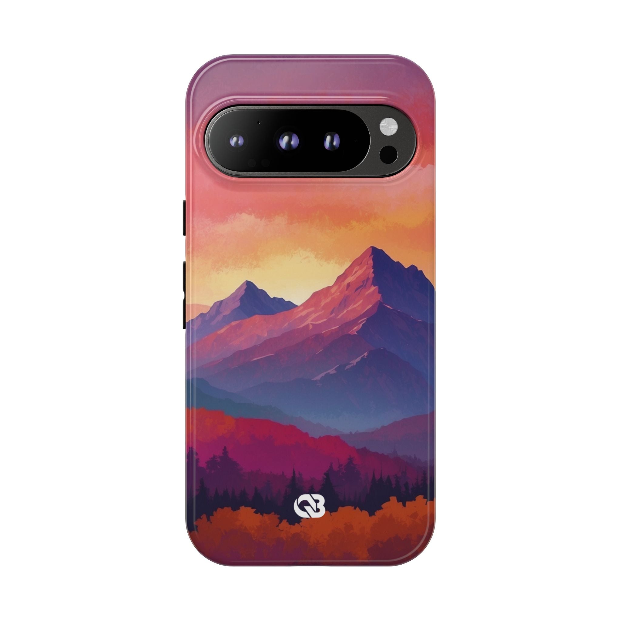 Crimson Mountain Dusk · Tough Custodia per Google Pixel