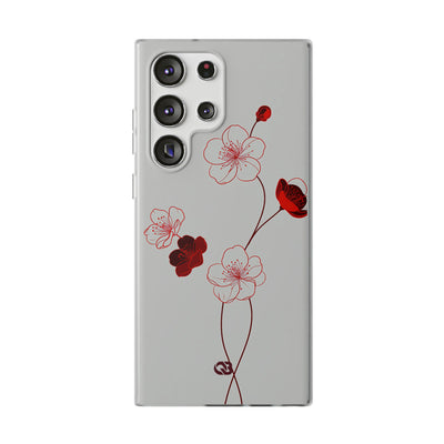 Red Lite Phone Case for Samsung - Kyoto Ember Bloom