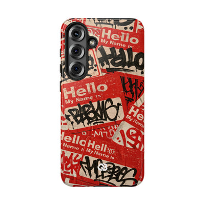 Slap Tag Collage · Tough Phone Case for Samsung · Red