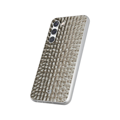 Beige Lite Phone Case for Samsung - Bone Spiked Grid