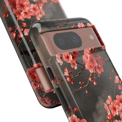 Dark Sakura Nocturne · Tough Phone Case for Pixel ·  Black
