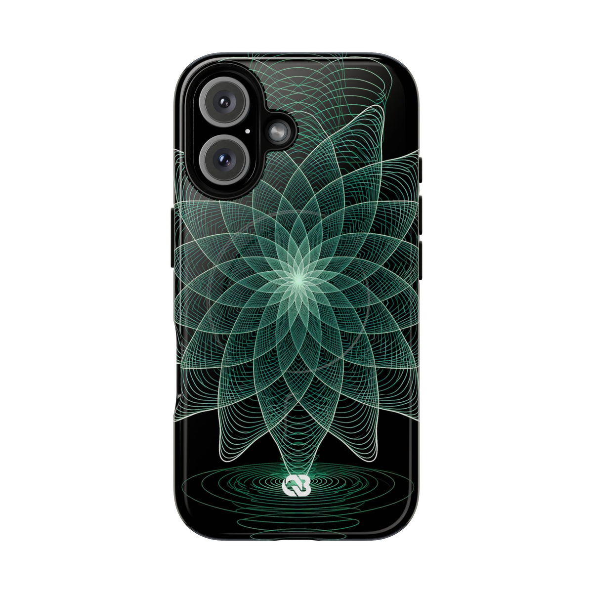 Verdant Harmonic Bloom · Tough 2.0 Magnetic Phone Case for iPhone · Black