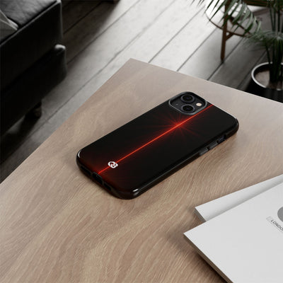 Red Tough Phone Case for iPhone - Crimson Flare Vector