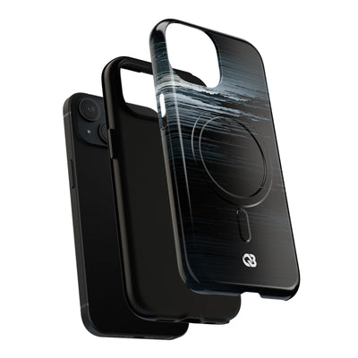 Black Tough 2.0 Magsafe Phone Case for iPhone - Frozen Signal Glitch