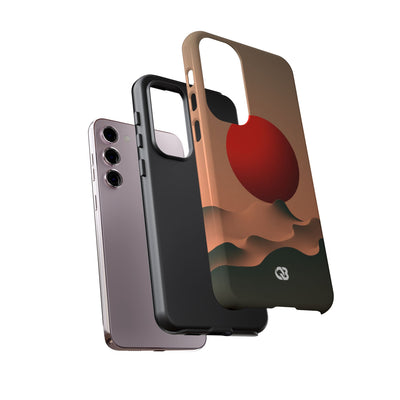Crimson Sol Ridge · Tough Phone Case for Samsung · Red