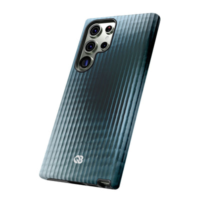 Blue Tough Phone Case for Samsung - Glacial Reeded Glass
