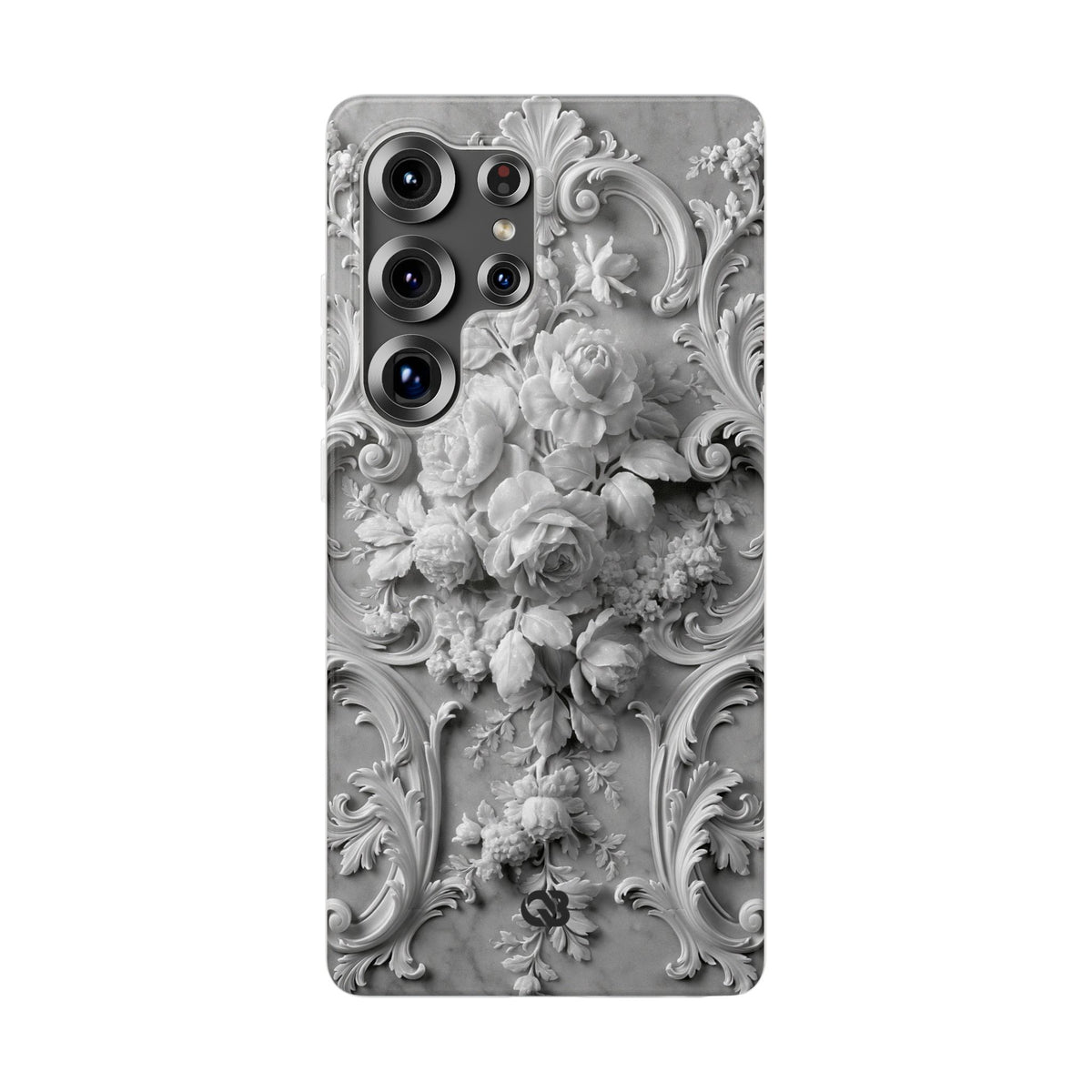 Rococo Marble Rose · Lite Phone Case for Samsung · White