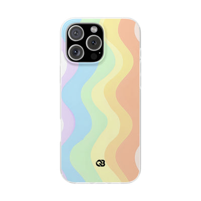 Pastel Ripple Flow · Soft Phone Case for iPhone