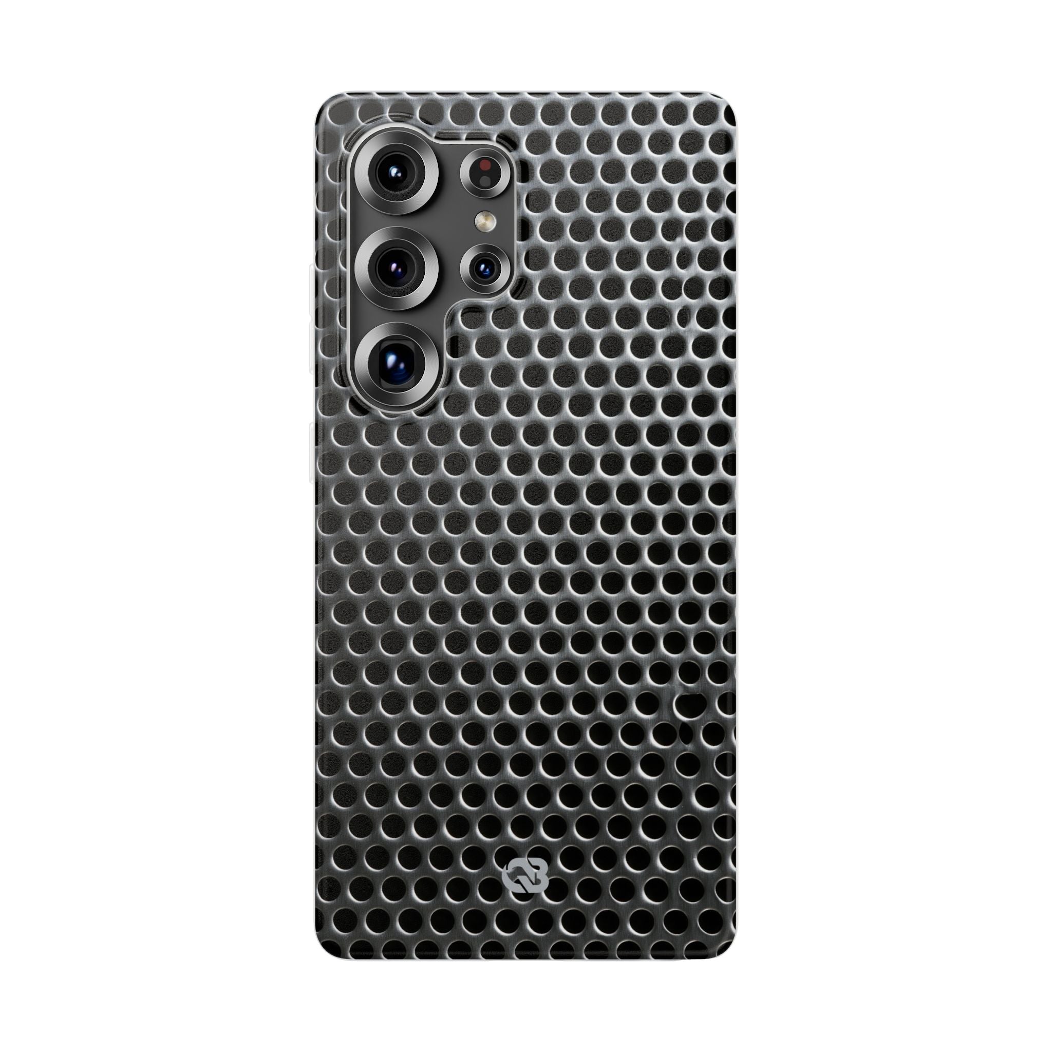 Silver Lite Phone Case for Samsung - Brutalist Steel Mesh