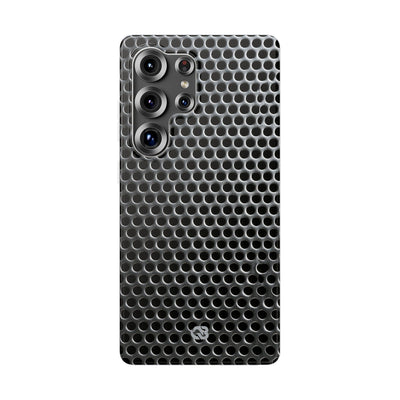 Silver Lite Phone Case for Samsung - Brutalist Steel Mesh