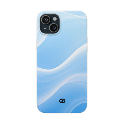 Blue Lite Phone Case for iPhone - Glacial Blue Silk