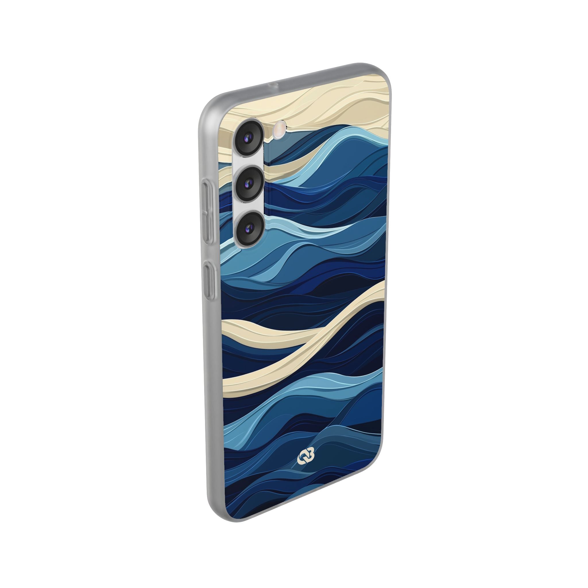 Cobalt Coast Layers · Soft Phone Case for Samsung
