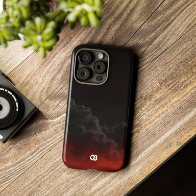 Crimson Fog Void · Tough Phone Case for iPhone · Black
