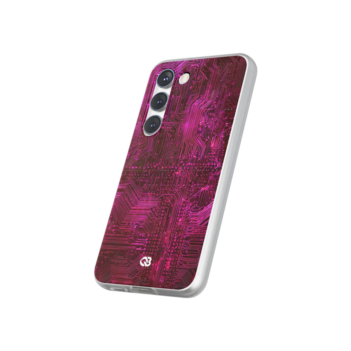 Magenta Circuit Trace · Lite Phone Case for Samsung · Pink