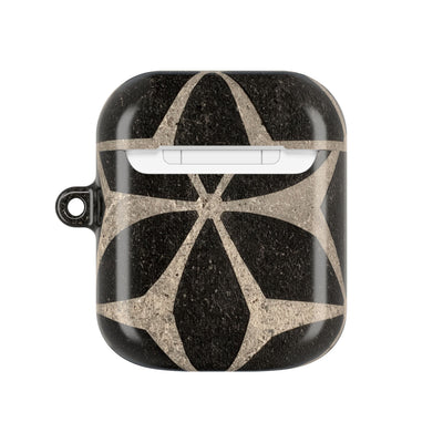 Concrete Mosaic Star · Hard Case for AirPods & AirPods Pro · Black