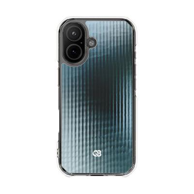 Blue Impact MagSafe Phone Case for iPhone - Glacial Reeded Glass