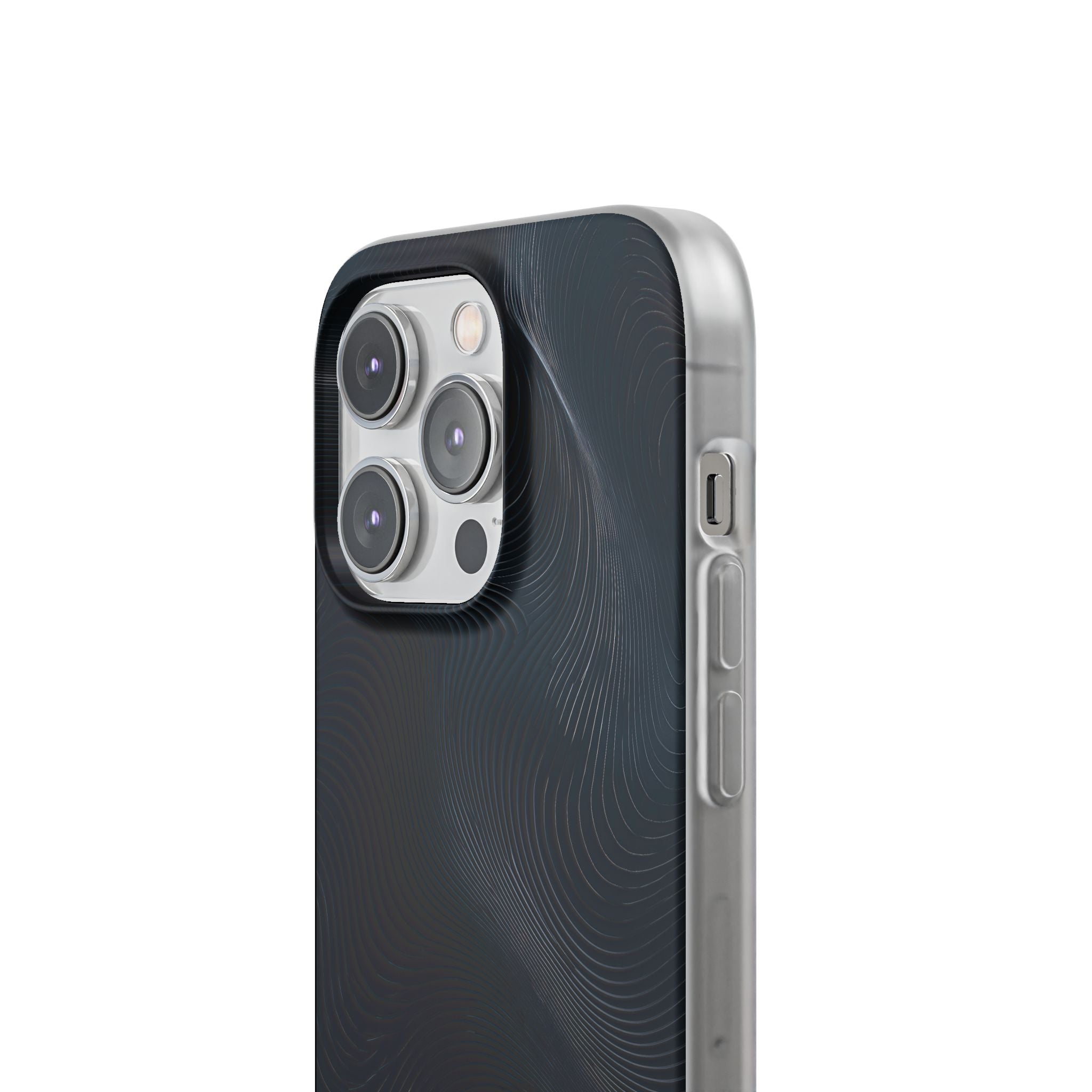 Black Lite Phone Case for iPhone - Obsidian Ridge Flux