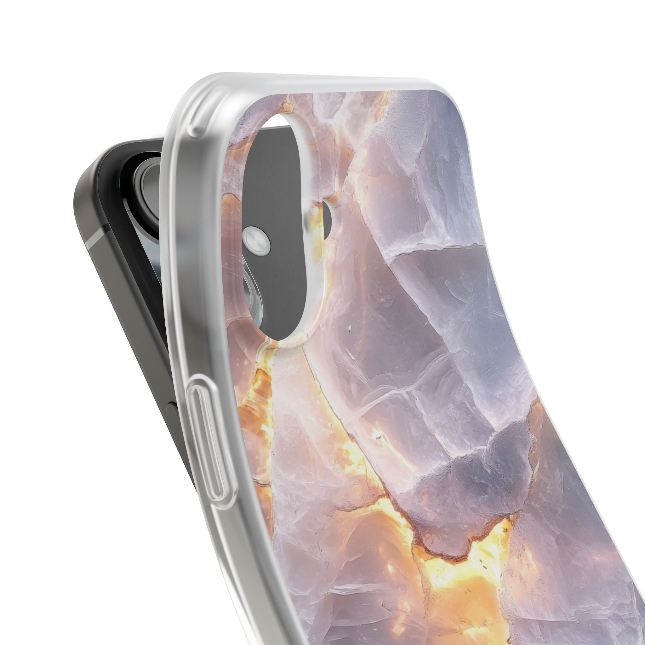 Crystal Veins iPhone 16 Plus Case - Soft