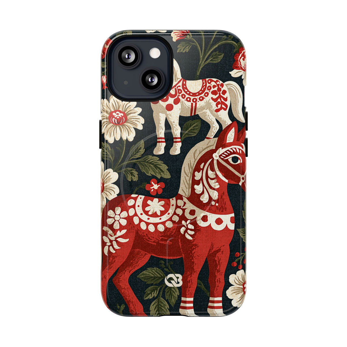 Nordic Dala Meadow · Tough 2.0 Magnetic Phone Case for iPhone · Red