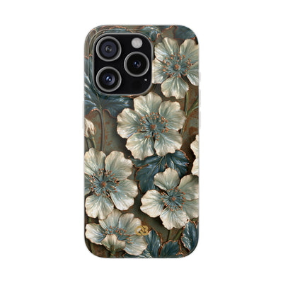 Gilded Blossom Reverie · Lite Phone Case for iPhone ·  Teal